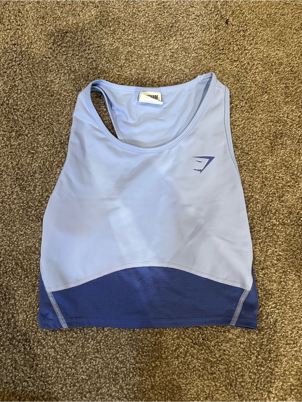 Gymshark Lavender and Deep Purple Racerback Crop Tank